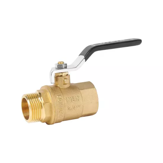 Кран шаровой в/н латунный ручка