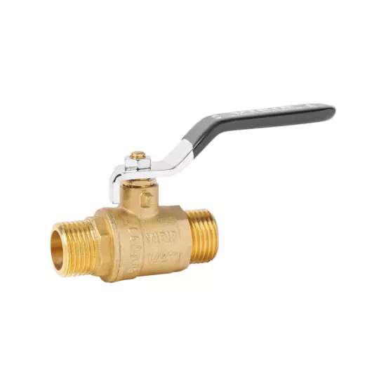 Кран шаровой н/н латунный ручка