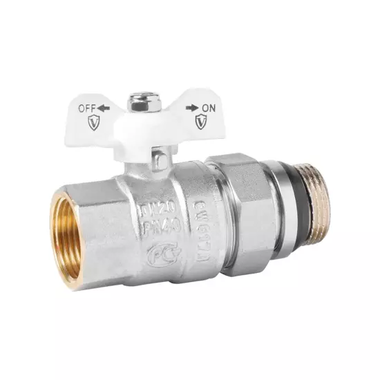 Кран шаровой с американкой и кольцевым уплотнением