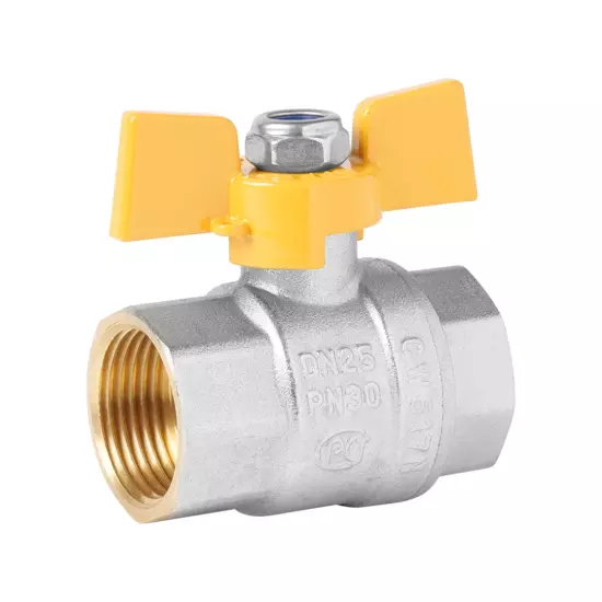 Кран шаровой в/в для газа "бабочка"