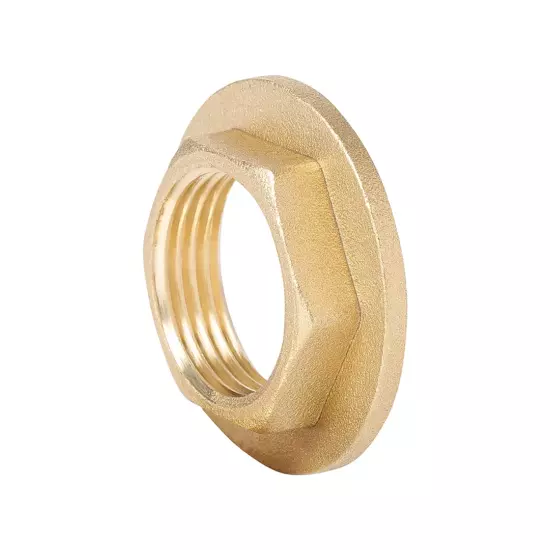 Контргайка с бортиком латунная