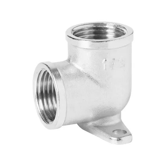 Уголок с креплением в/в никелированный