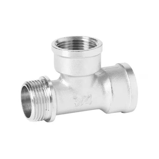 Тройник в/в/н никелированный