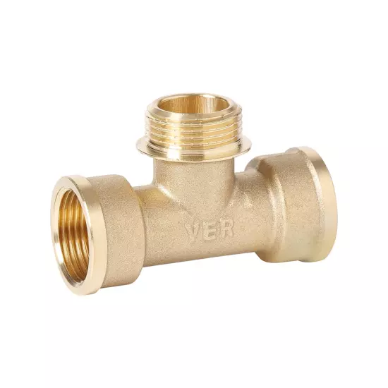 Тройник в/н/в латунный