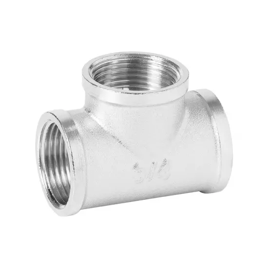 Тройник в/в/в никелированный