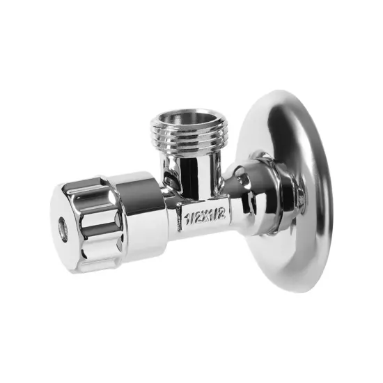 Вентиль угловой хромированный (в блистере)