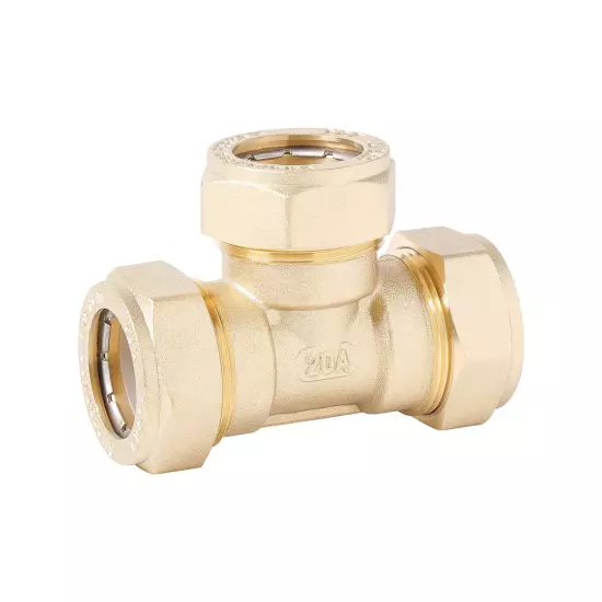 Тройник латунный