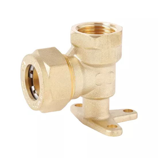 Уголок с креплением латунный