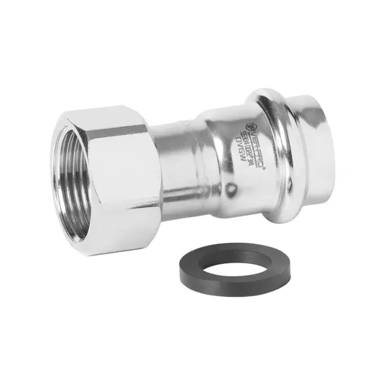 Соединитель с накидной гайкой из нержавеющей стали (P-G), Ver-pro