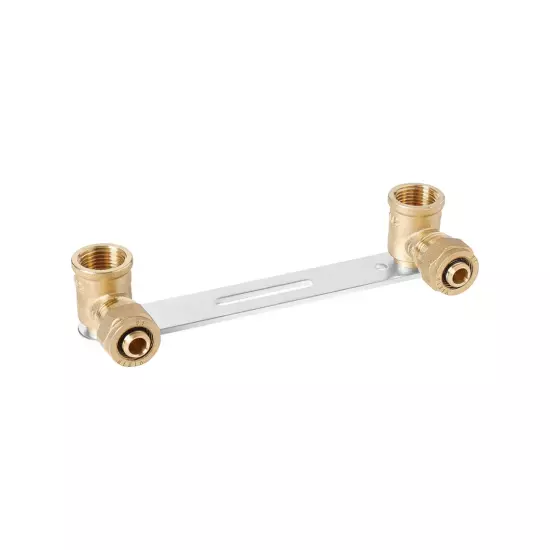 Планка установочная с 2-мя уголками, латунная с переходом VR31