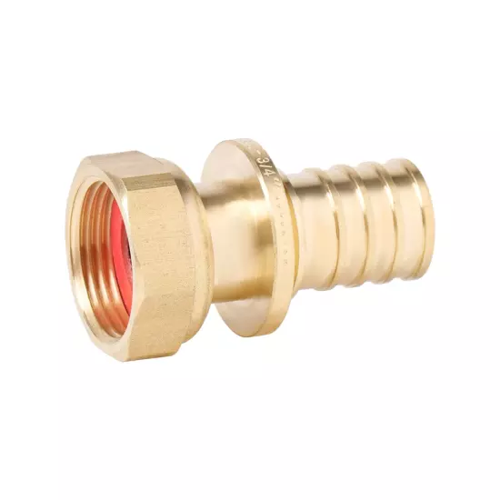 Переходник аксиальный с накидной гайкой латунный Ver-pro