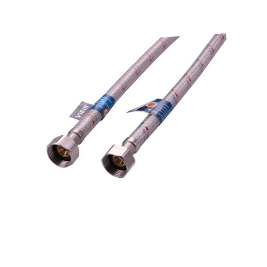 Подводка для воды в силиконовой оплетке 1-2 в-в Vieir