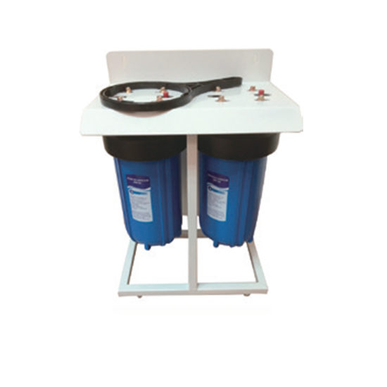 Фильтр двойной магистральный 10л с подставкой Аквастиль