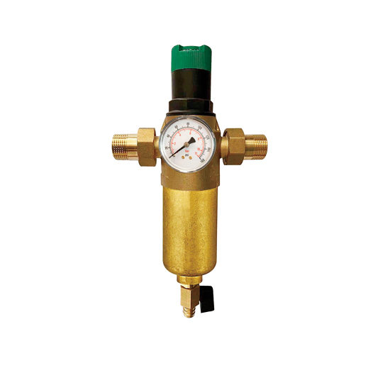 Фильтр с регулятором давления и манометром для горячей воды, JH15-Vieir