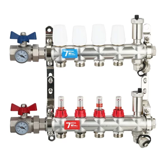 Распределительная коллекторная группа с расходомерами с кранами VR116