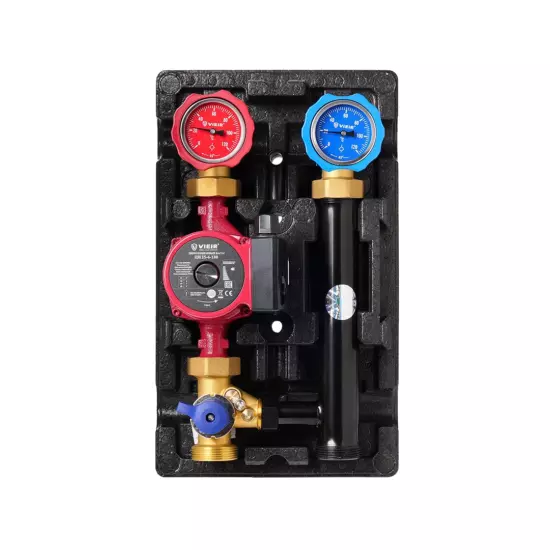 Левосторонняя насосная группа с трехходовым смесительным клапаном, VR220L