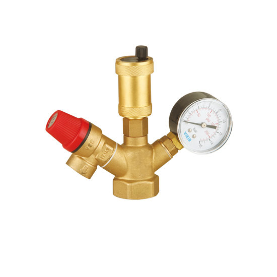 Группа безопасности котла латунная (мини) Vieir