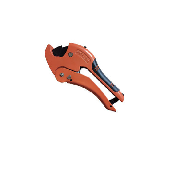 Ножницы оранжевые со съёмным лезвием для пластиковых труб, VER814 Vieir