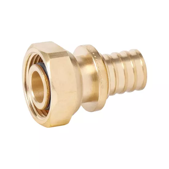 Переходник аксиальный под евроконус с накидной гайкой латунный Ver-pro