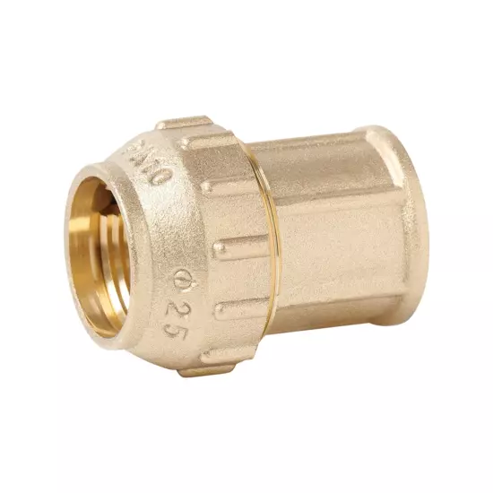 Муфта латунная с внутренней резьбой для труб ПНД VIEIR