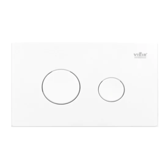 Кнопка смыва для инсталляции механическая, круглые клавиши, белая VRQ61B-F