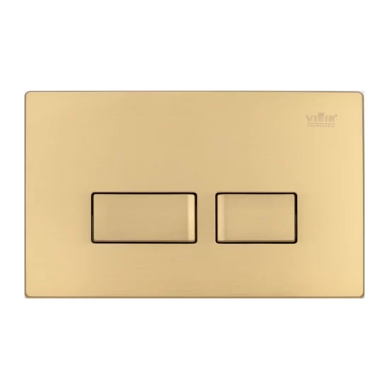 Кнопка смыва для инсталляции механическая, квадратные клавиши, золото VRQ62A-S