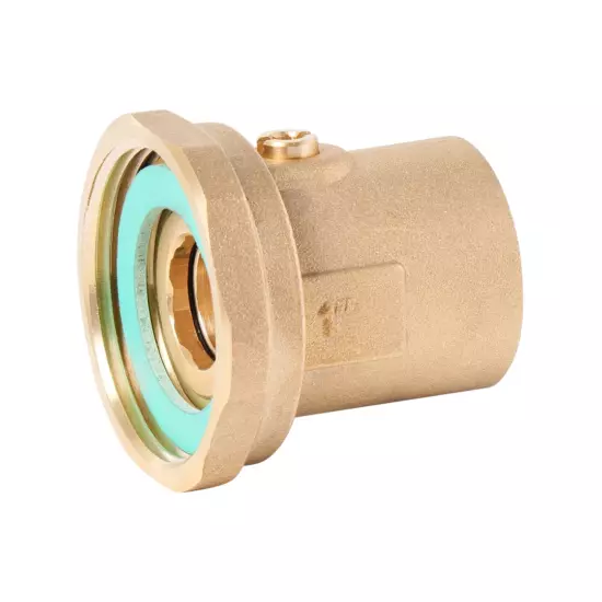 Соединение с накидной гайкой 1 1/2" х 1", со встроенным шаровым краном VIEIR VR380