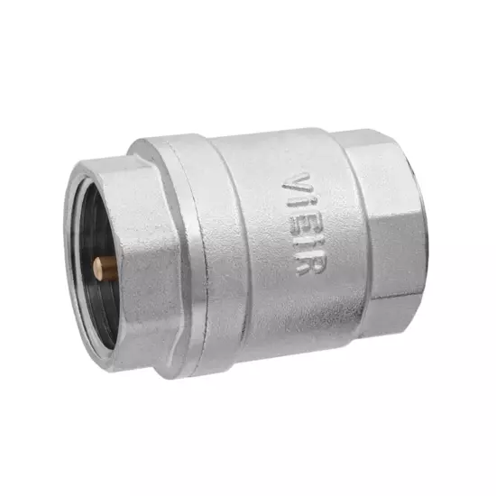 Обратный клапан с латунным штоком, никелированный