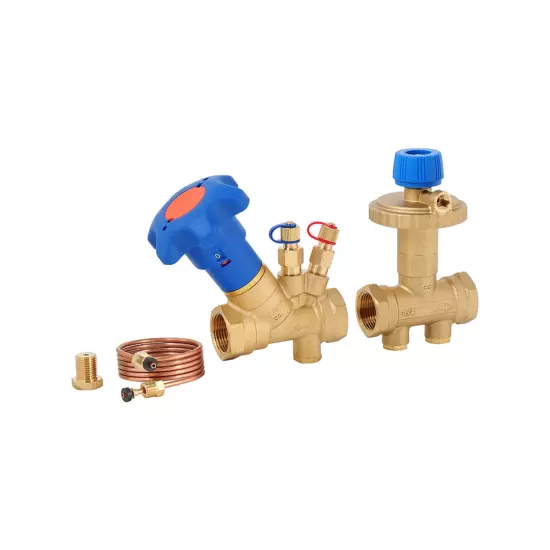 Автоматический регулятор перепада давления в комплекте со статическим балансировочным клапаном