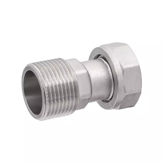 Полусгон никелированный с накидной гайкой и наружной резьбой VIEIR VRDN7-1515