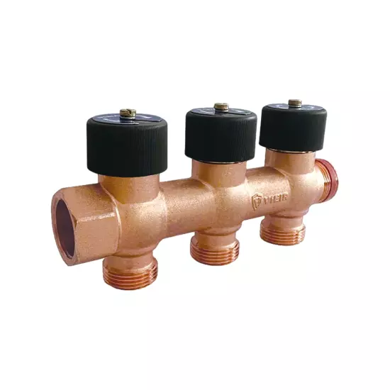 Коллектор водоразборный с регулировочными вентилями VR507-3