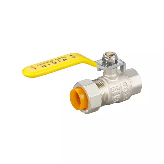 Кран газовый с диэлектрической вставкой под гофрированную трубу