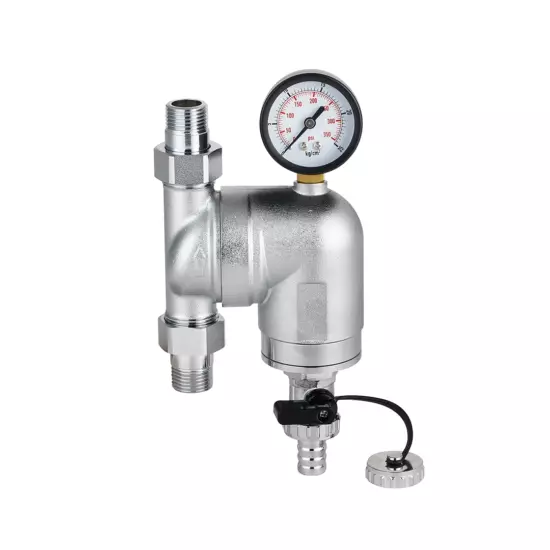 Фильтр поворотный механической очистки с манометром VP169