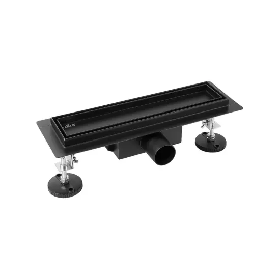 Душевой лоток под плитку с сухим затвором черный