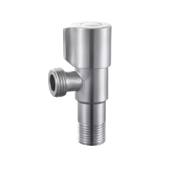 Вентиль угловой из нерж. стали с керамической кран-буксой 1/2 x 1/2" VER66