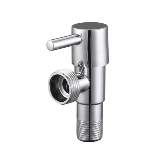 Вентиль угловой из нерж. стали с отражателем, хром VER69-L