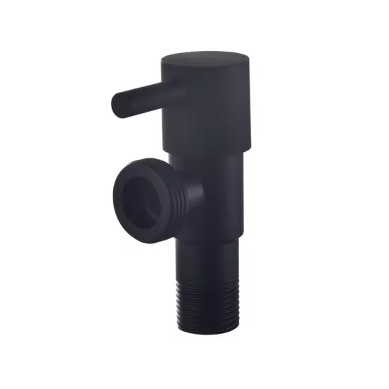 Вентиль угловой из нерж. стали с отражателем, черный VER69-C