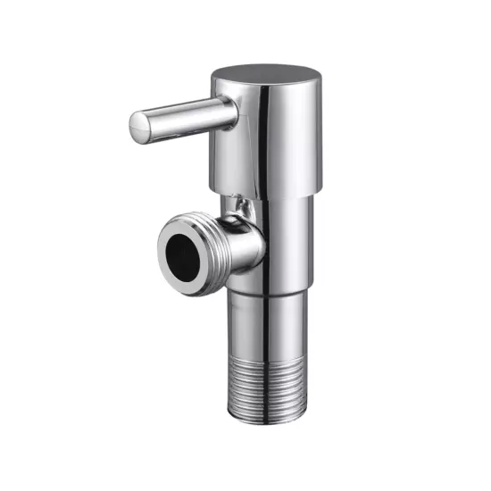 Вентиль угловой из нерж. стали с отражателем, хром VER70-L