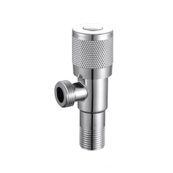 Вентиль угловой из нерж. стали с керамической кран-буксой, черный VER73-L