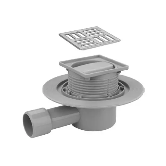 Душевой трап с сухим затвором черный VRDL-10